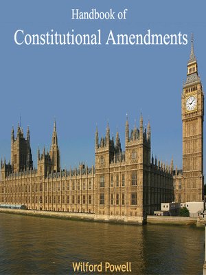 cover image of Handbook of Constitutional Amendments
